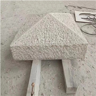 G682 Rusty Yellow Granite Flamed  Bespoke Pier Caps