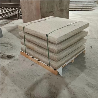 G682 Rusty Yellow Granite Flamed  Bespoke Pier Caps