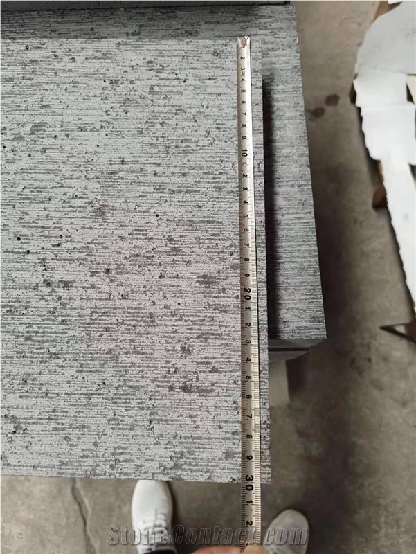 G684 Black Granite Chiseled Wall Tiles And Floor