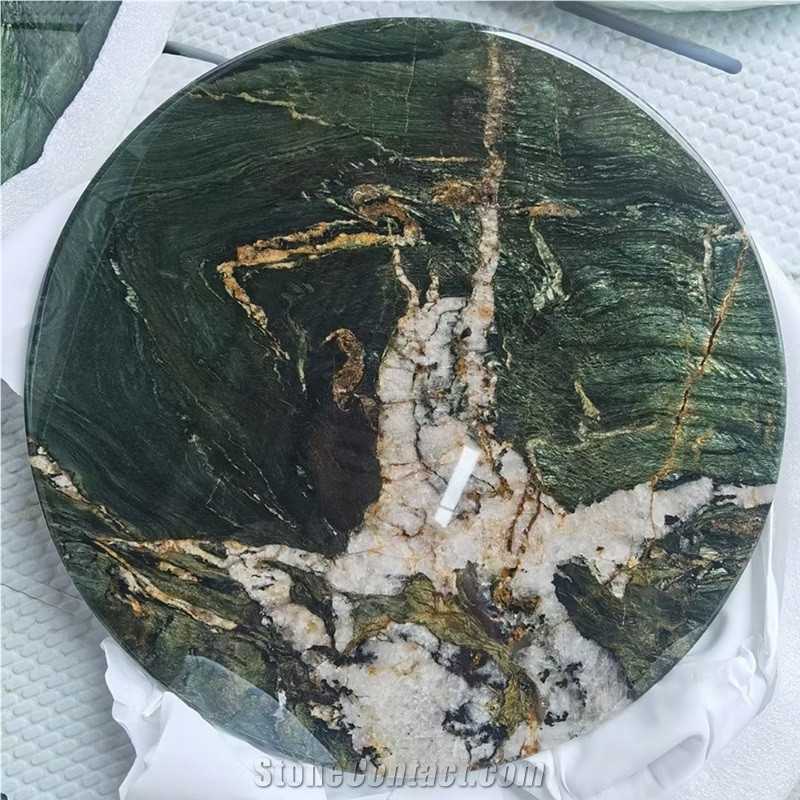 Verde Fantastico Quartzite Restaurant Table Tops