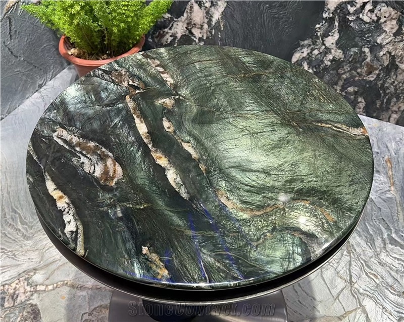 Verde Fantastico Quartzite Restaurant Table Tops