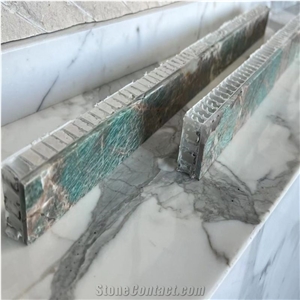Amazon Green Granite Laminated Translucent Honeycomb Panels