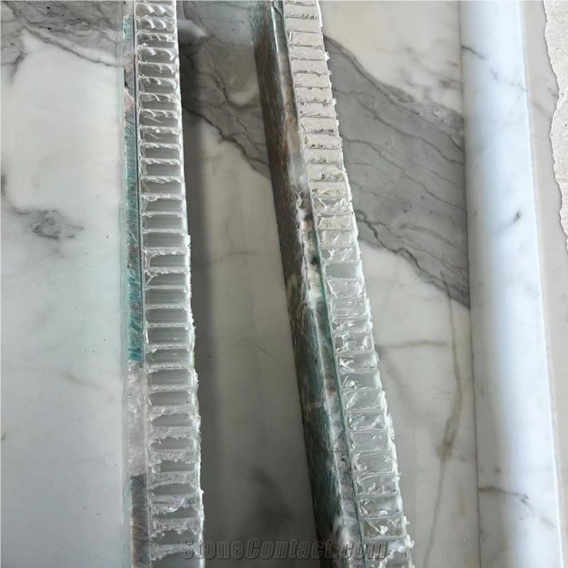 Amazon Green Granite Laminated Translucent Honeycomb Panels