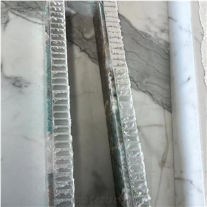 Amazon Green Granite Laminated Translucent Honeycomb Panels