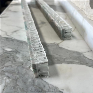 Amazon Green Granite Laminated Translucent Honeycomb Panels