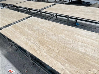 Beige Roman Travertine Laminated Honeycomb Panels