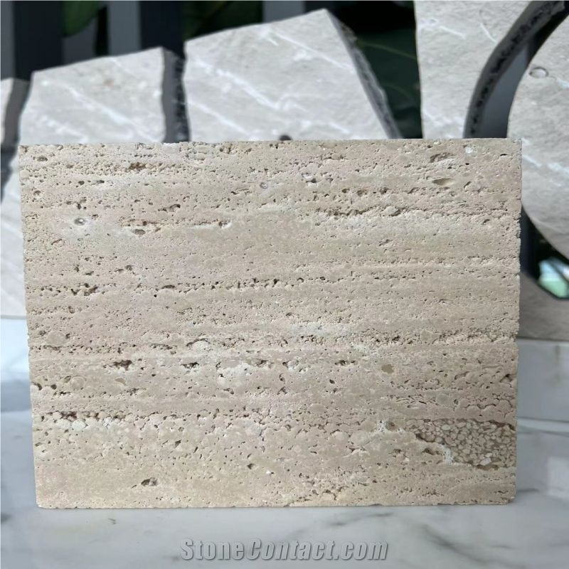 Beige Travertine-Granite Backed Laminate Panels