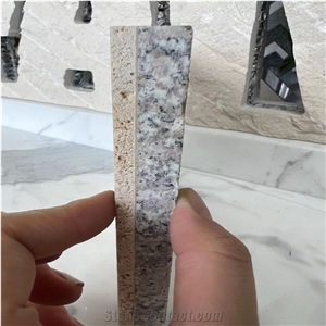 Beige Travertine-Granite Backed Laminate Panels