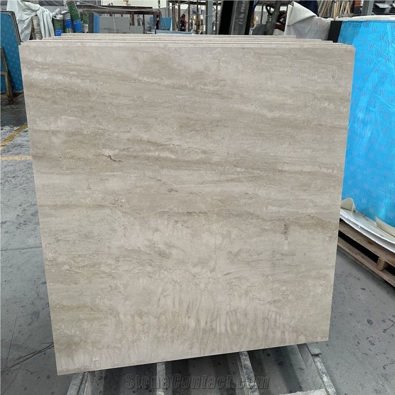 Beige Travertine-Porcelain Backed Laminated Tile