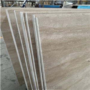 Beige Travertine-Porcelain Backed Laminated Tile