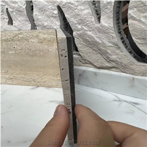 Beige Travertine Tile Aluminum Composite Stone Panels