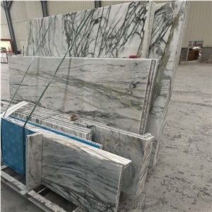 Clivia Marble White Slab Tile Laminated  Honeycomb Panels