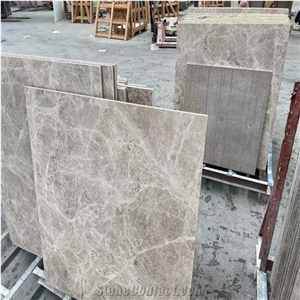 Emperador Olive Brown Marble-Porcelain Laminated Backed Slab