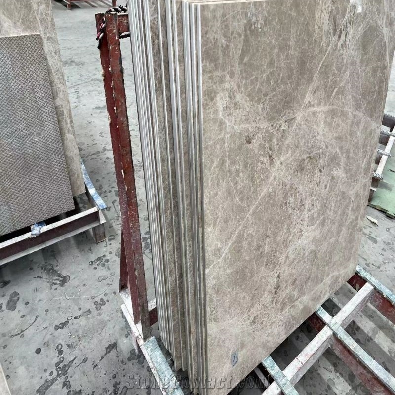 Emperador Olive Brown Marble-Porcelain Laminated Backed Slab