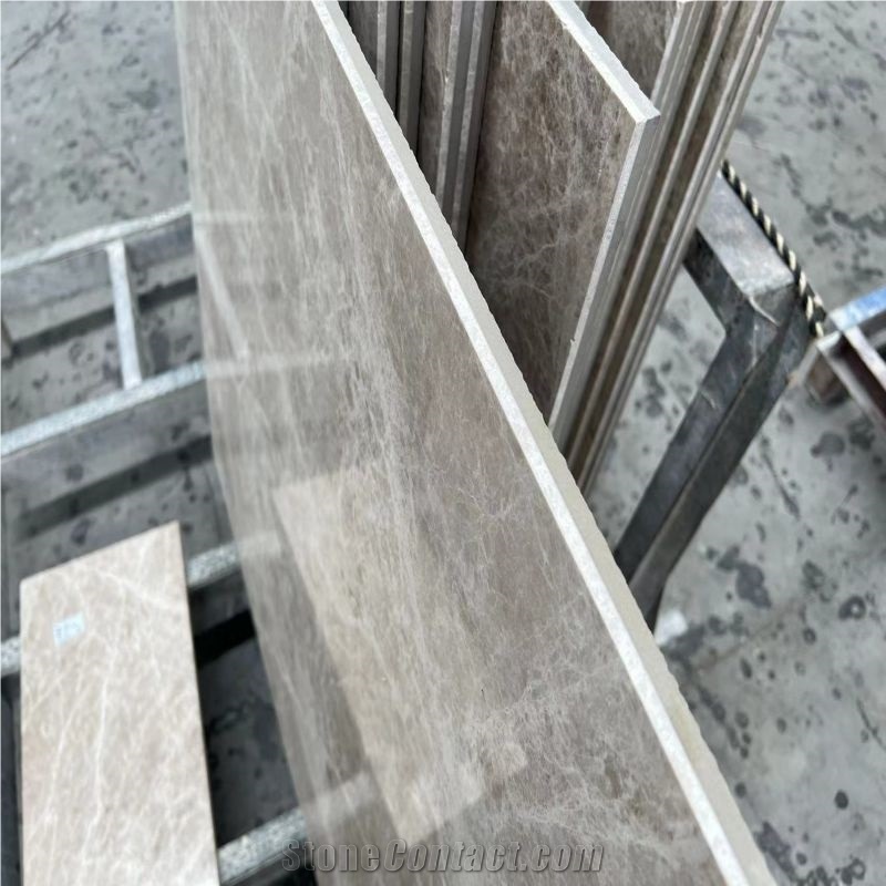 Emperador Olive Brown Marble-Porcelain Laminated Backed Slab