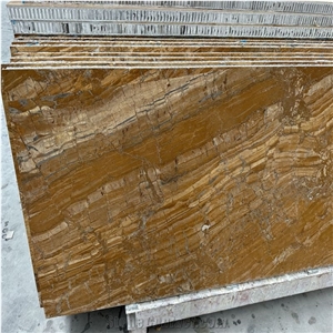Gold Marble Tile Laminated With Aluminum Honeycomb Panels