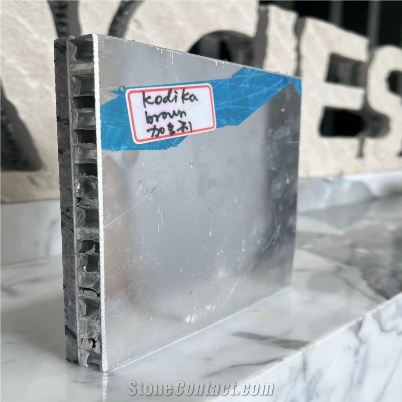 Kodika Brown Granite Laminated Aluminum Honeycomb Panels