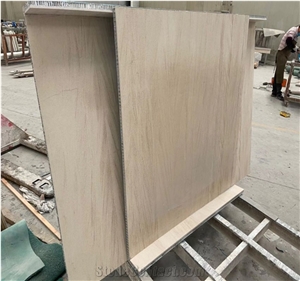 Moca Cream Beige Limestone Laminated Honeycomb Panels