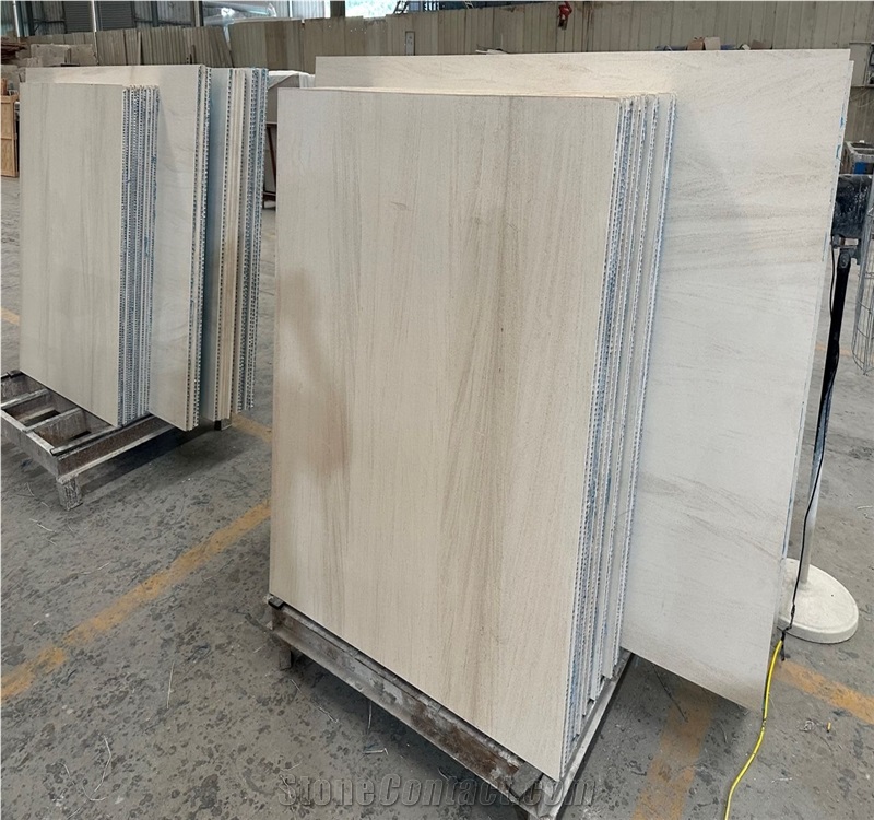 Moca Cream Beige Limestone Laminated Honeycomb Panels