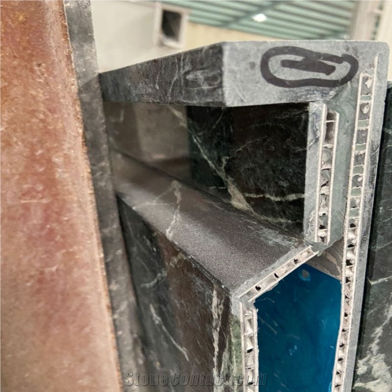 Verde Alpi Green Marble Laminated Honeycomb Panels