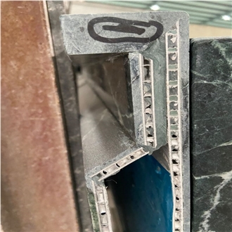 Verde Alpi Green Marble Laminated Honeycomb Panels
