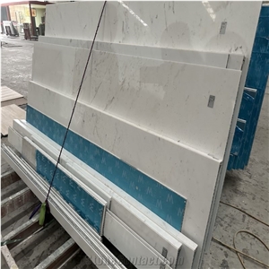 White Ariston Marble Slab Tile Laminated Honeycomb Backing