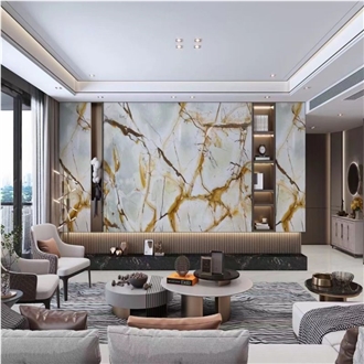 Blue Roma Quartzite Slab Good For Wall Tiles