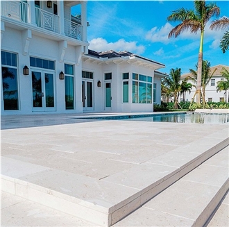 White Limestone Slab Tiles