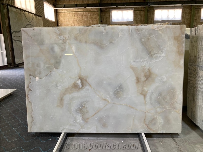 White Onyx Slab & Tiles