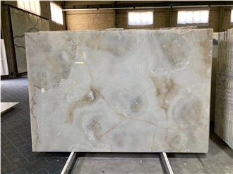 White Onyx Slab & Tiles