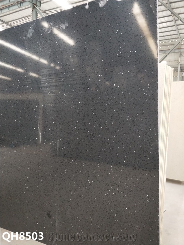 Artificial Quartz Crystal Black Quartz Slabs