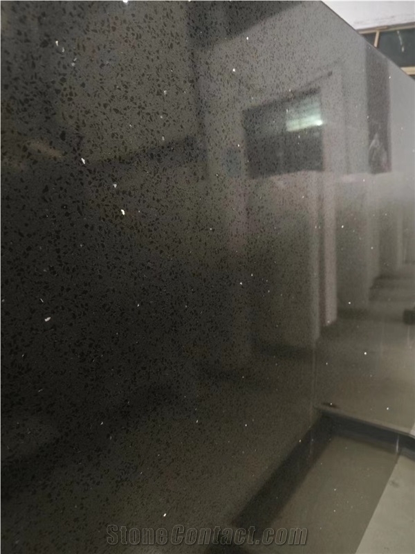 Artificial Quartz Crystal Black Quartz Slabs