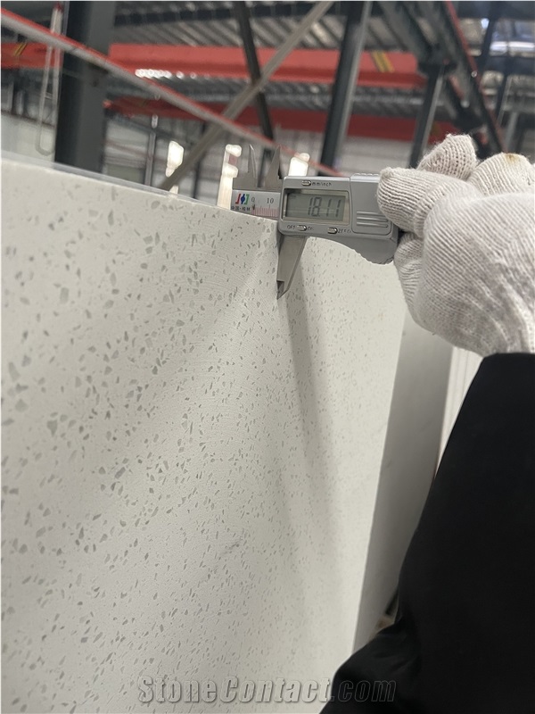 Cuarzos Crystal White Quartz Slabs