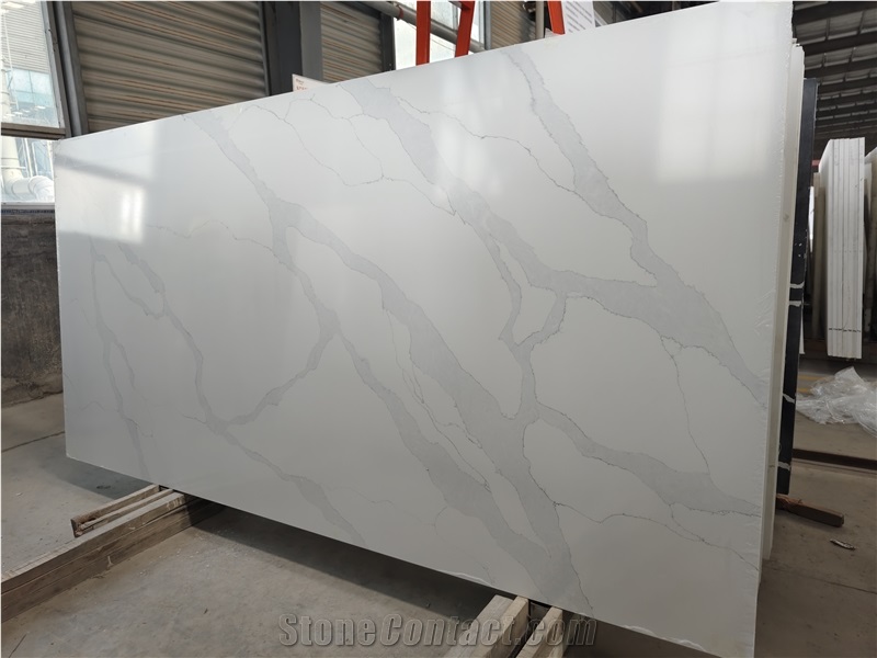 Engineered Quartz Cuarzo Calacatta Look Quartz Slabs