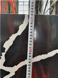 High Quality Black Calacatta Quartz Slabs Tiles