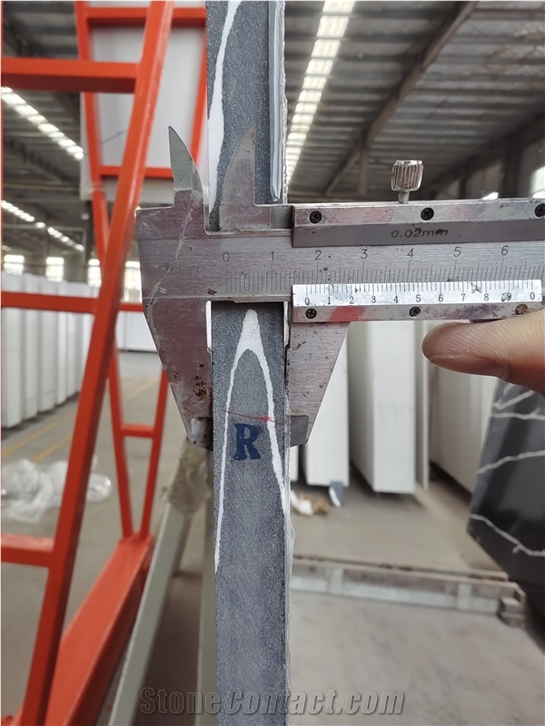 High Quality Black Calacatta Quartz Slabs Tiles