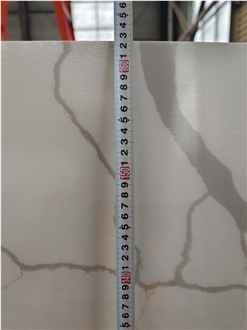 Hot Sale White Calacatta Quartz Slabs