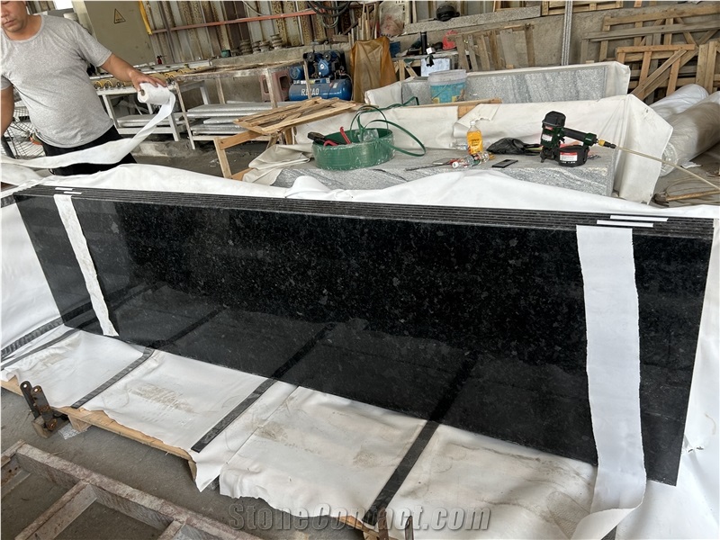 Angola Black Granite Continuous Supply,Leading Quality Slabs