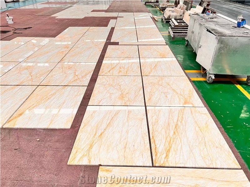 Beautiful Golden Spider Marble Tiles