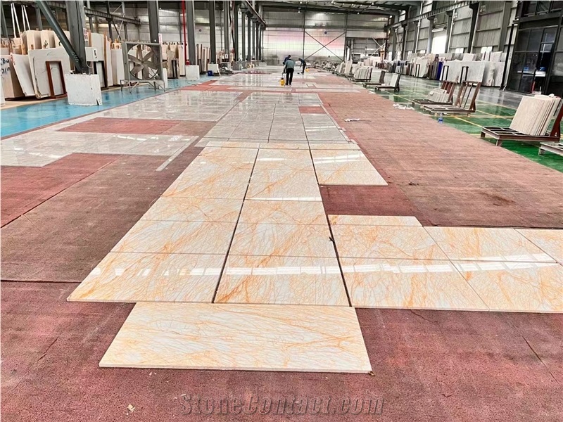 Beautiful Golden Spider Marble Tiles