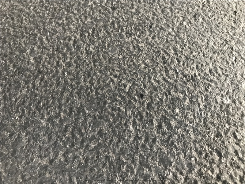 Yixian Black Granite Leathered Surface Tiles Paving