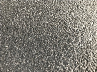 Yixian Black Granite Leathered Surface Tiles Paving