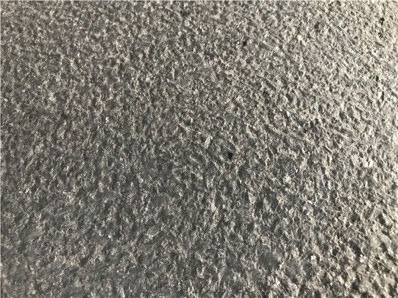 Yixian Black Granite Leathered Surface Tiles Paving