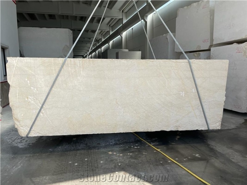 Botticino Classico Marble Blocks Italy Beige Marble