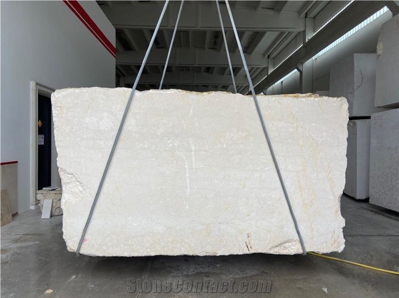 Botticino Fiorito Marble Blocks Italy