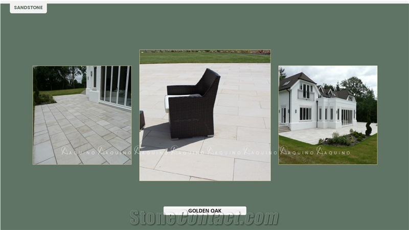 Golden Oak French Pattern Sandstone Tiles