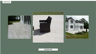 Golden Oak French Pattern Sandstone Tiles