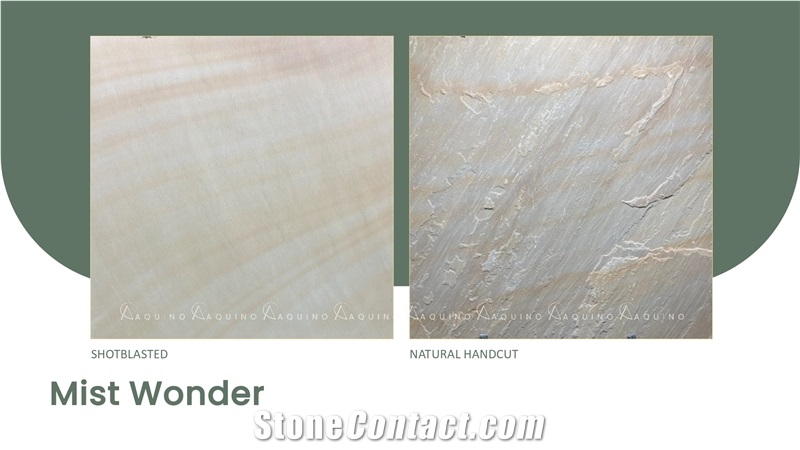 Mist Beige Wonder Sandstone Tiles