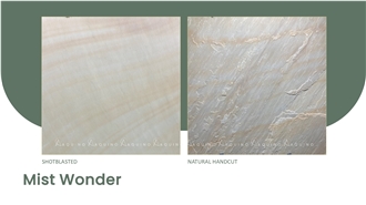 Mist Beige Wonder Sandstone Tiles