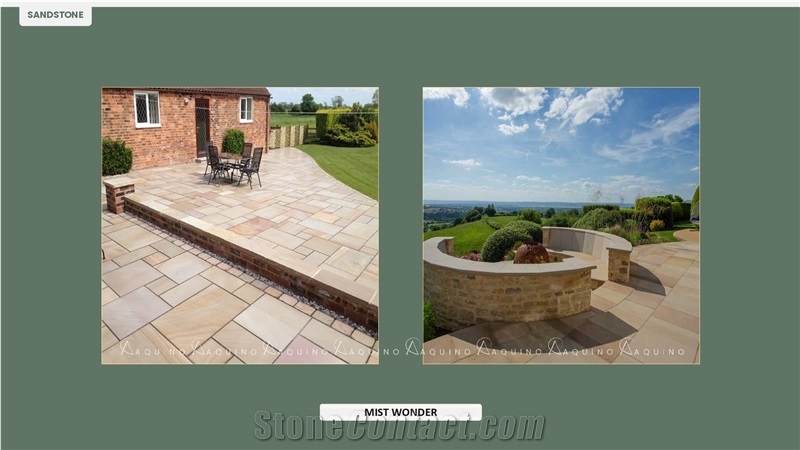 Mist Beige Wonder Sandstone Tiles